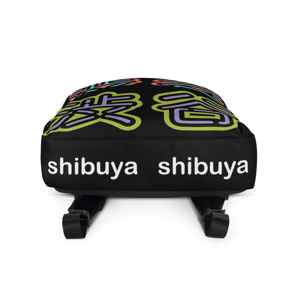 Shibuya - pink & green neon backpack
