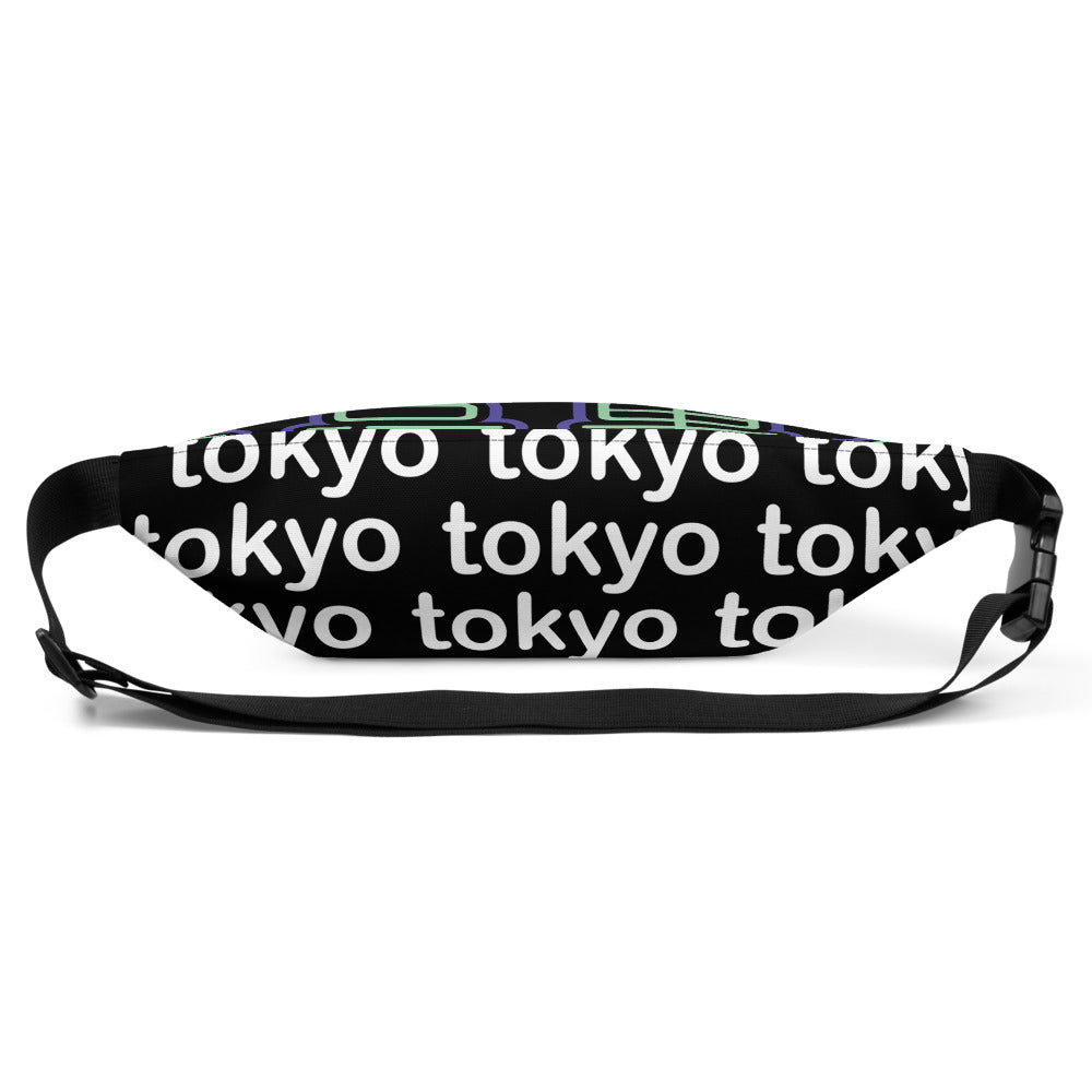 Tokyo - blue & green neon fanny pack