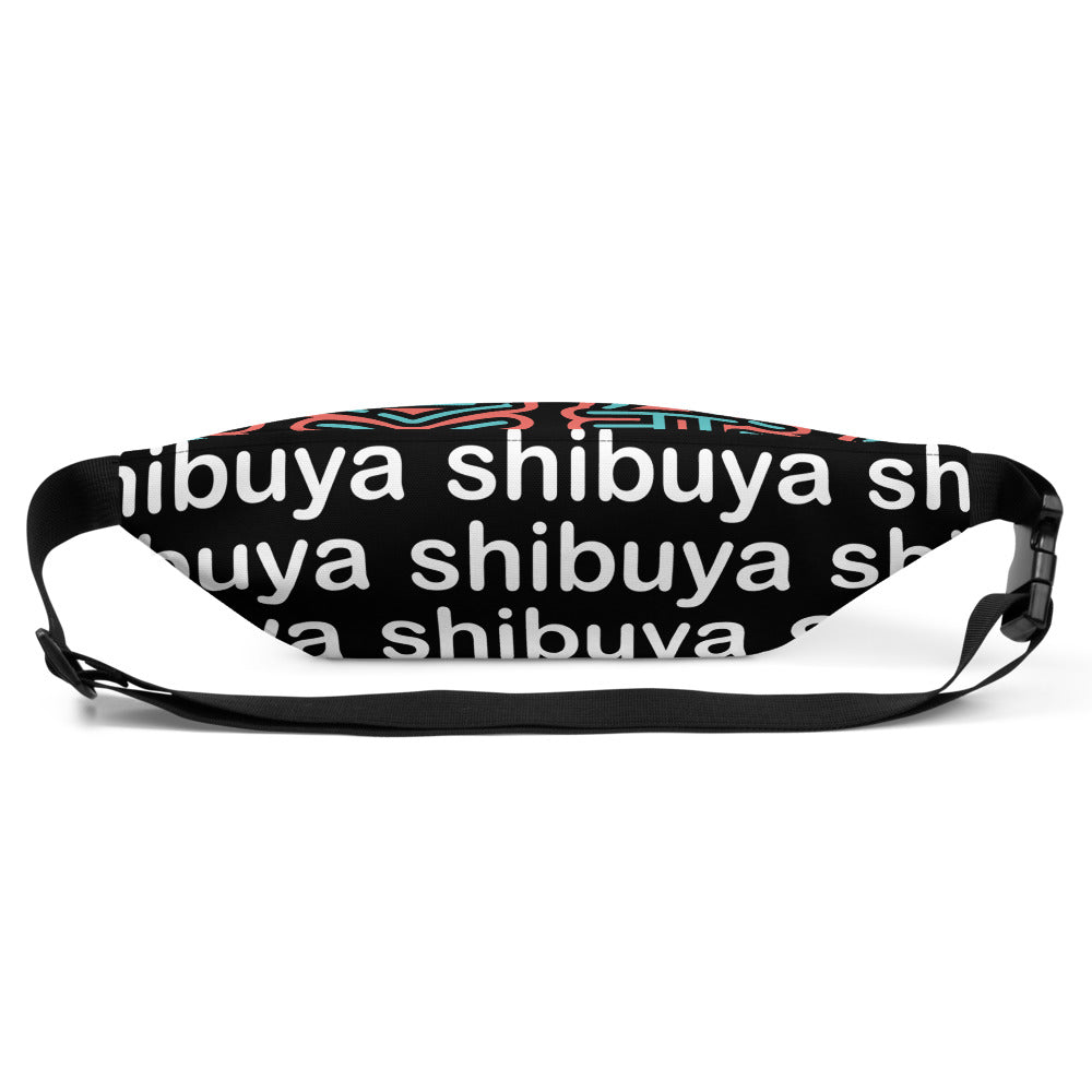 Shibuya - orange & green neon fanny pack