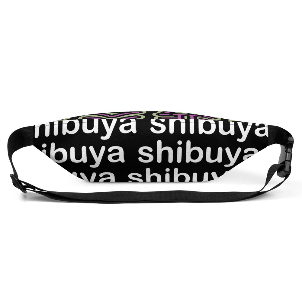 Shibuya - 2022 olive & purple neon fanny pack