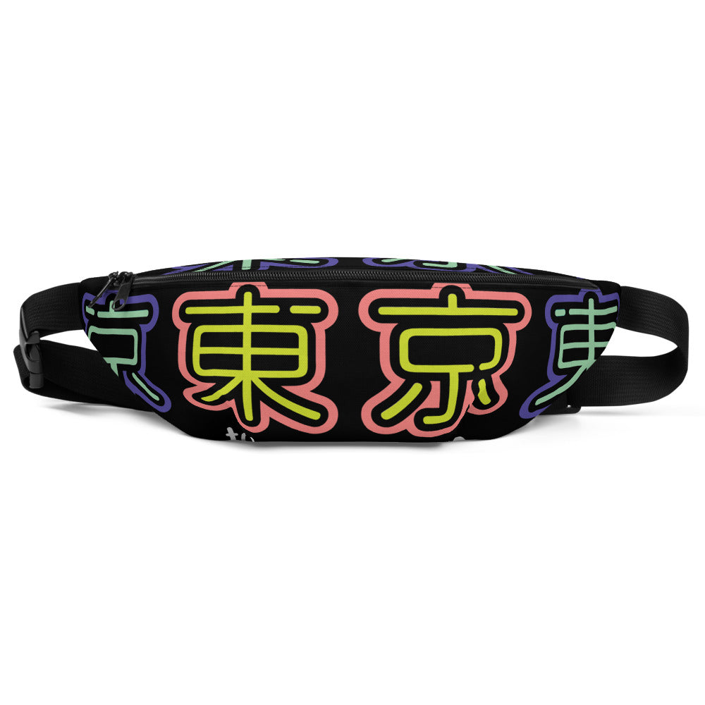 Tokyo - blue & green neon fanny pack