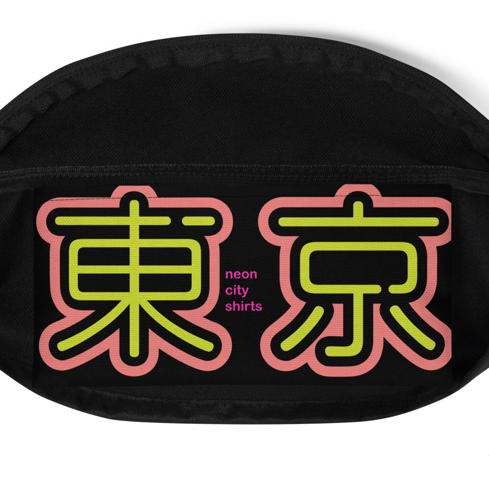 Tokyo - blue & green neon fanny pack