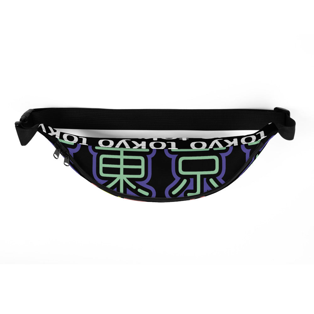 Tokyo - blue & green neon fanny pack