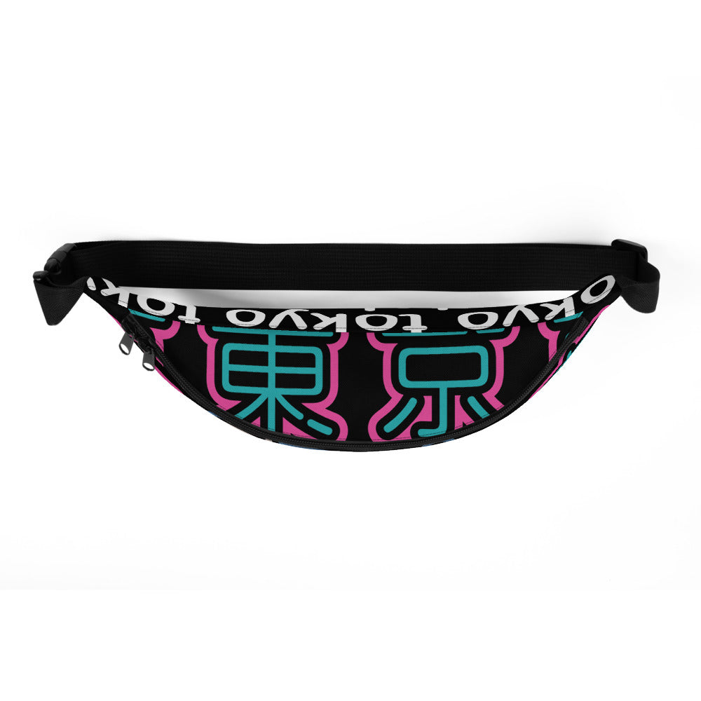Tokyo - pink & green neon fanny pack