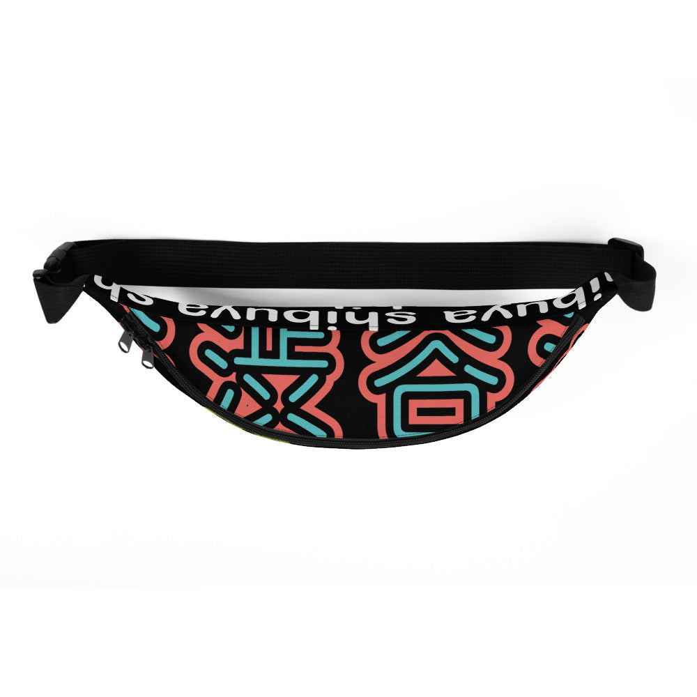 Shibuya - orange & green neon fanny pack