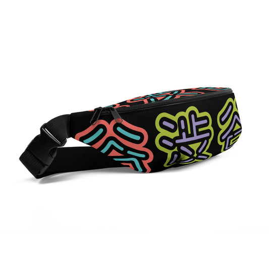 Shibuya - orange & green neon fanny pack
