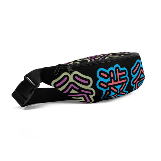 Shibuya - 2022 olive & purple neon fanny pack
